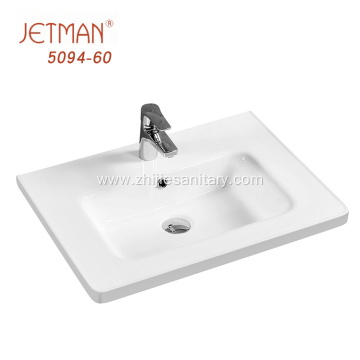 White Mid-edge Wash Basin